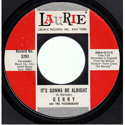 Gerry & The Pacemakers It's Gonna Be Alright USED VINYL 7INCH 45 RPM STYRENE