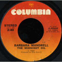 Barbara Mandrell The Midnight Oil USED VINYL 7INCH 45 RPM STYRENE STEREO