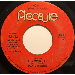 David Harris (These Are) The Moments / Mama, Oh, Mama! USED VINYL 7INCH 45 RPM STYRENE