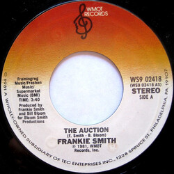 Frankie Smith The Auction USED VINYL 7INCH 45 RPM STYRENE