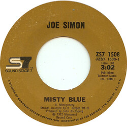 Joe Simon Misty Blue / That's The Way I Want Your Love USED VINYL 7INCH 45 RPM STYRENE