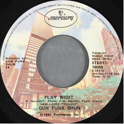 Con Funk Shun Play Widit / Too Tight USED VINYL 7INCH 45 RPM STYRENE STEREO