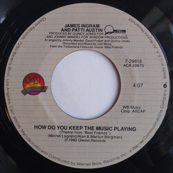 James Ingram / Patti Austin How Do You Keep The Music Playing USED VINYL 7INCH 45 RPM STYRENE STEREO