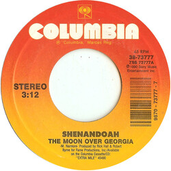 Shenandoah The Moon Over Georgia USED VINYL 7INCH 45 RPM STYRENE