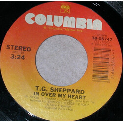 T.G. Sheppard In Over My Heart / A Great Work Of Art USED VINYL 7INCH 45 RPM STYRENE STEREO