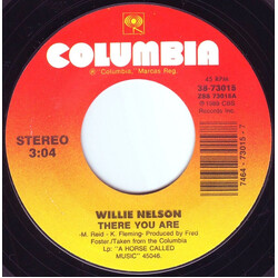 Willie Nelson There You Are USED VINYL 7INCH 45 RPM STYRENE STEREO