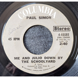 Paul Simon Me And Julio Down By The Schoolyard / Congratulations USED VINYL 7INCH 45 RPM STYRENE