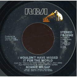 Ronnie Milsap I Wouldn't Have Missed It For The World USED VINYL 7INCH 45 RPM STYRENE