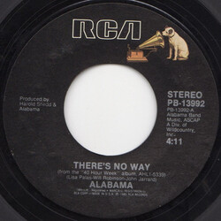 Alabama There's No Way USED VINYL 7INCH 45 RPM STYRENE