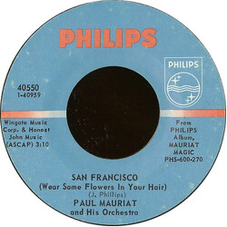 Paul Mauriat And His Orchestra San Francisco (Wear Some Flowers In Your Hair) USED VINYL 7INCH 45 RPM STYRENE