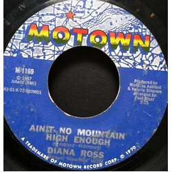 Diana Ross Ain't No Mountain High Enough / Can't It Wait Until Tomorrow USED VINYL 7INCH 45 RPM STYRENE