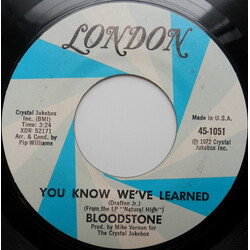 Bloodstone You Know We've Learned USED VINYL 7INCH 45 RPM STYRENE