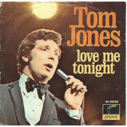 Tom Jones Love Me Tonight / Hide And Seek USED VINYL 7INCH 45 RPM STYRENE