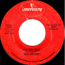 Roy Drusky Red Red Wine USED VINYL 7INCH 45 RPM STYRENE