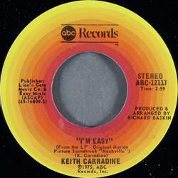 Keith Carradine / Henry Gibson (3) I'm Easy / 200 Years USED VINYL 7INCH 45 RPM STYRENE STEREO