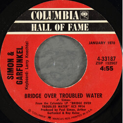Simon & Garfunkel Bridge Over Troubled Water / Cecilia USED VINYL 7INCH 45 RPM STYRENE