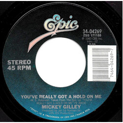 Mickey Gilley You've Really Got A Hold On Me USED VINYL 7INCH 45 RPM STYRENE