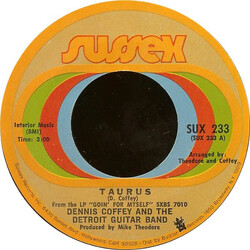 Dennis Coffey And The Detroit Guitar Band Taurus / Can You Feel It USED VINYL 7INCH 45 RPM STYRENE