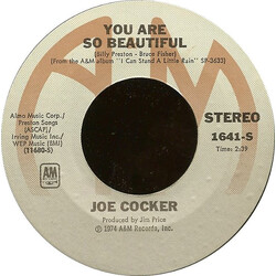 Joe Cocker You Are So Beautiful / It's A Sin When You Love Somebody USED VINYL 7INCH 45 RPM STYRENE STEREO