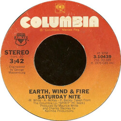 Earth, Wind & Fire Saturday Nite VINYL 7" USED