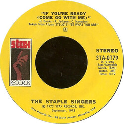 The Staple Singers If You're Ready (Come Go With Me) / Love Comes In All Colors USED VINYL 7INCH 45 RPM STYRENE STEREO
