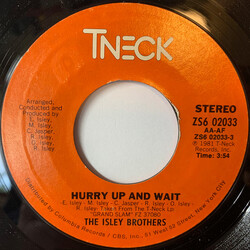 The Isley Brothers Hurry Up And Wait USED VINYL 7INCH 45 RPM STYRENE STEREO