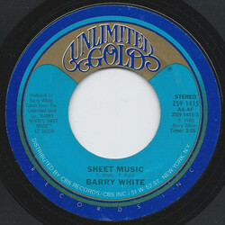 Barry White Sheet Music USED VINYL 7INCH 45 RPM STYRENE STEREO