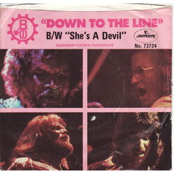 Bachman-Turner Overdrive Down To The Line USED VINYL 7INCH 45 RPM STYRENE