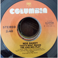 Moe Bandy That's What Makes The Juke Box Play USED VINYL 7INCH 45 RPM STYRENE
