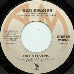 Cat Stevens Bad Brakes USED VINYL 7INCH 45 RPM STYRENE