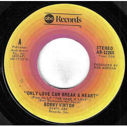 Bobby Vinton Only Love Can Break A Heart USED VINYL 7INCH STYRENE