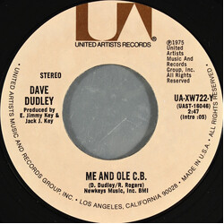 Dave Dudley Me And Ole C.B. / I Can't Remember You USED VINYL 7INCH 45 RPM STYRENE STEREO