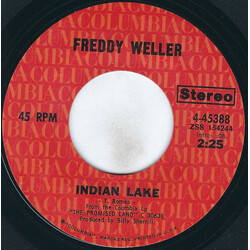 Freddy Weller Indian Lake USED VINYL 7INCH 45 RPM STYRENE