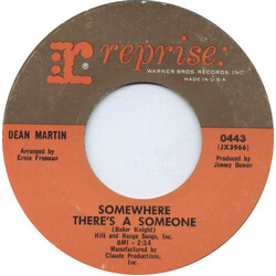 Dean Martin Somewhere There's A Someone / That Old Clock On The Wall USED VINYL 7INCH 45 RPM