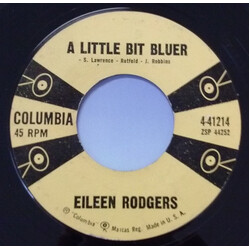 Eileen Rodgers A Little Bit Bluer / Treasure Of Your Love USED VINYL 7INCH 45 RPM