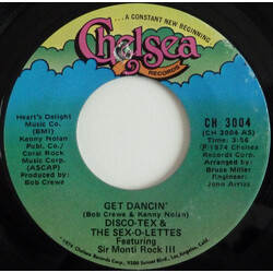 Disco Tex & His Sex-O-Lettes Get Dancin' USED VINYL 7INCH 45 RPM
