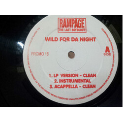 Rampage (2) Wild For Da Night USED VINYL 12INCH PROMO