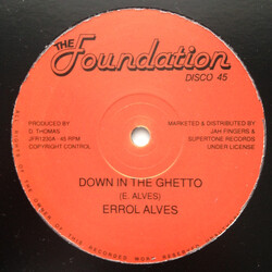 Erroll Alves Down In The Ghetto / Sun Is Shining USED VINYL 12INCH 45 RPM REISSUE