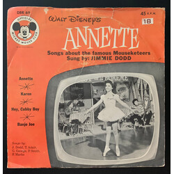 Jimmie Dodd / Jimmie Dodd & Chorus Walt Disney's Annette USED VINYL 7INCH 45 RPM EP