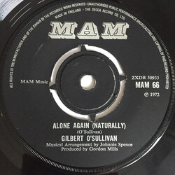 Gilbert O'Sullivan Alone Again (Naturally) USED VINYL 7INCH SINGLE
