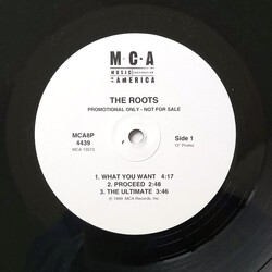 The Roots Come Alive (Clean Album Sampler) USED VINYL 12INCH PROMO SAMPLER
