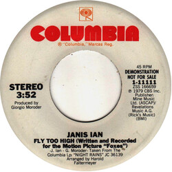 Janis Ian Fly Too High Vinyl 7" USED