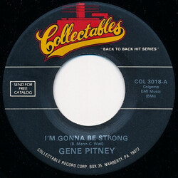 Gene Pitney I'm Gonna Be Strong / It Hurts To Be In Love USED VINYL 7INCH 45 RPM REISSUE
