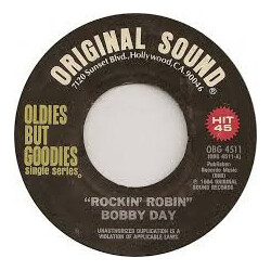 Bobby Day Rockin' Robin / Over And Over USED VINYL 7INCH 45 RPM REISSUE