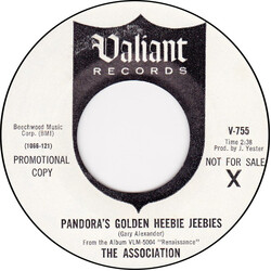 The Association (2) Pandora's Golden Heebie Jeebies USED VINYL 7INCH 45 RPM PROMO