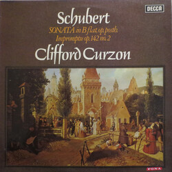 Franz Schubert / Clifford Curzon Sonata No.21 In B Flat, D.960, Op.Posth. Imprompthu Op. 142 No. 2 Vinyl LP USED