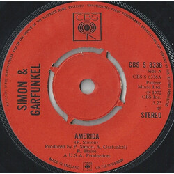 Simon & Garfunkel America USED VINYL 7INCH 45 RPM SINGLE
