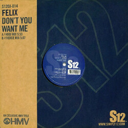 Felix Don't You Want Me USED VINYL 12INCH 45 RPM REISSUE