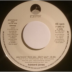 Howard Jones You Know I Love You ... Don't You? USED VINYL 7INCH 45 RPM PROMO