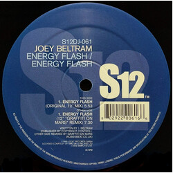 Joey Beltram Energy Flash USED VINYL 12INCH 45 RPM